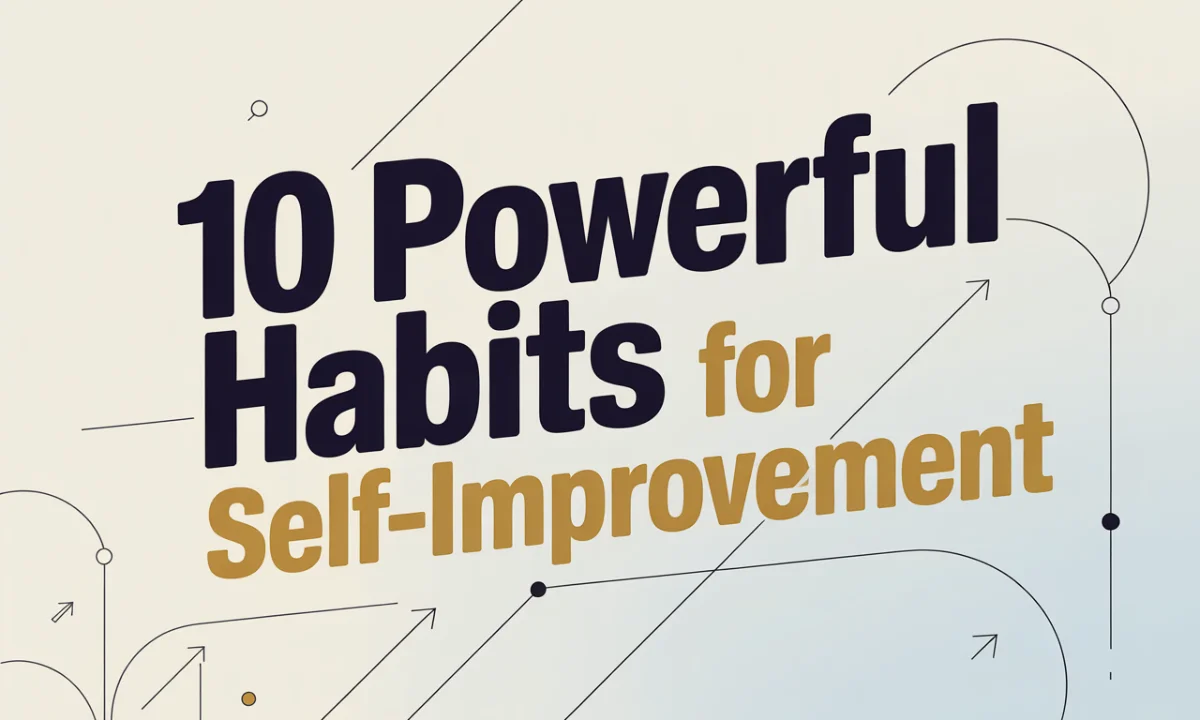 10 Powerful Habits For Self-Improvement