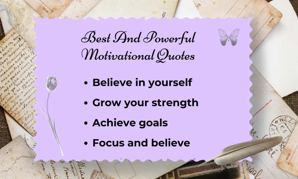 Best And Powerful Motivational Quotes