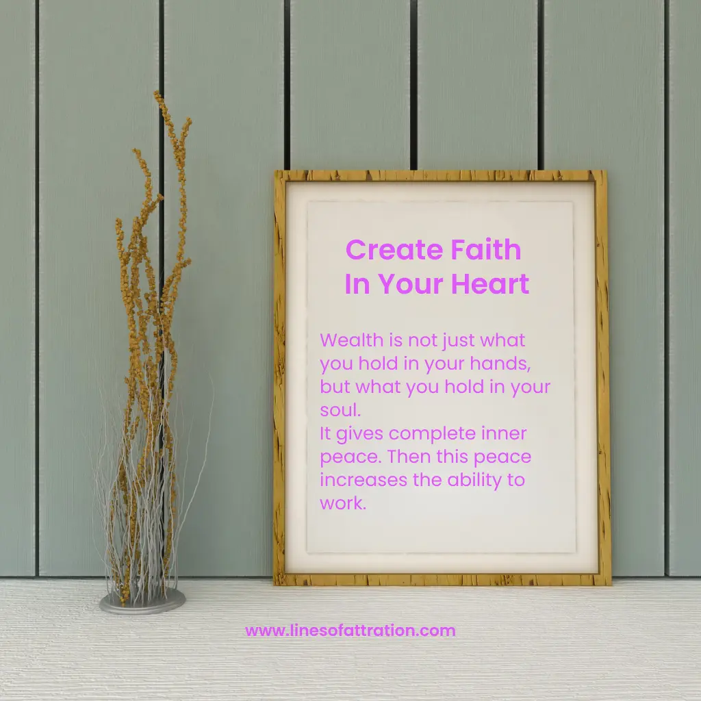 Create Faith In Your Heart