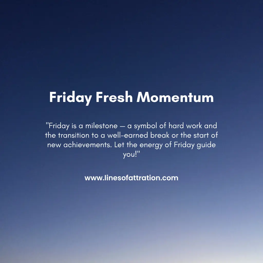 Friday Fresh Momentum