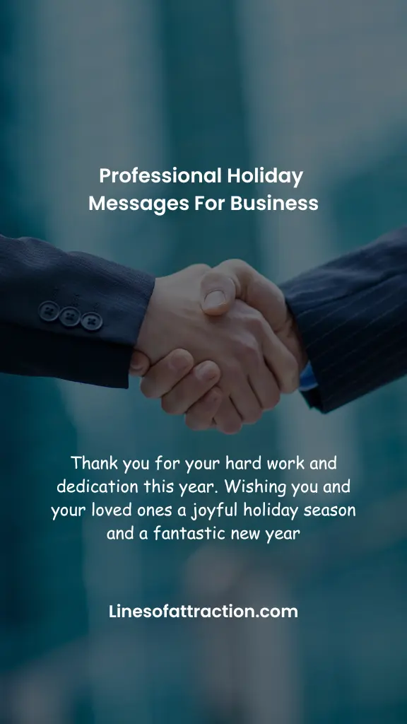 Professional Holiday Messages for Business