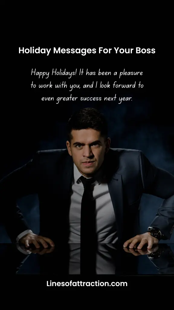 Holiday Messages For Your Boss