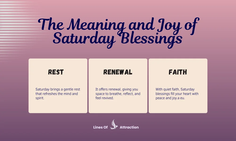 The Meaning and Joy of Saturday Blessings