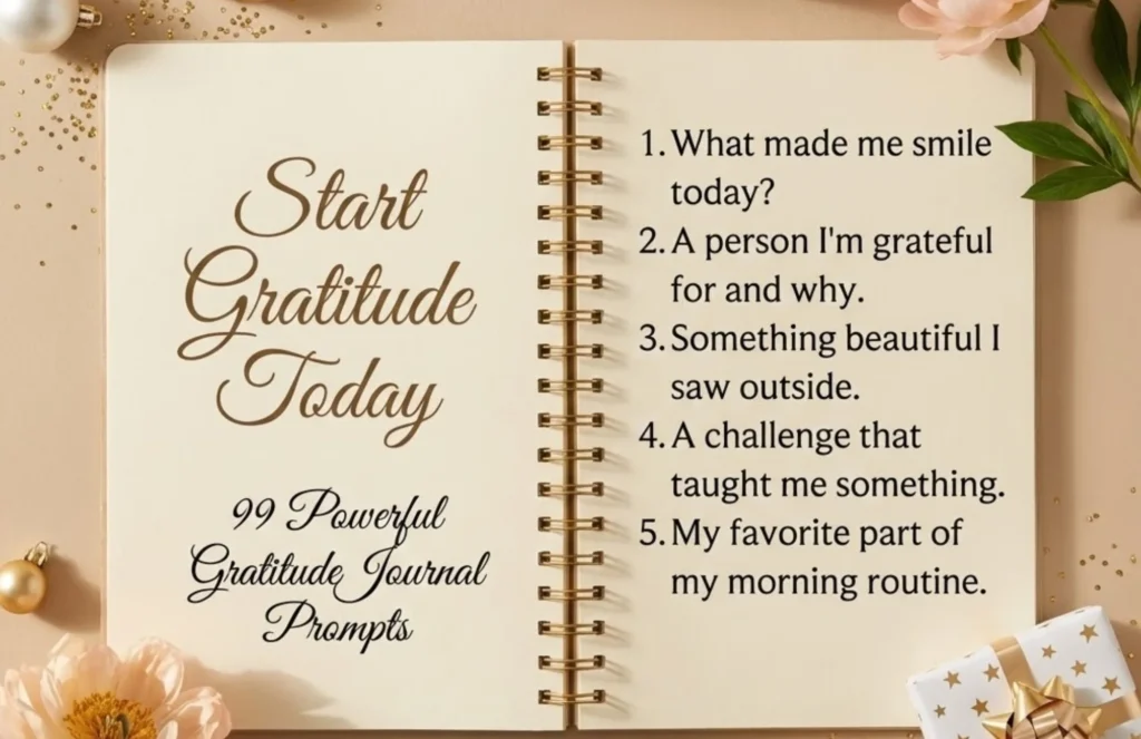 99 Gratitude Journal Prompts
