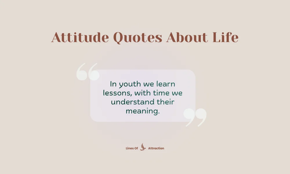 Attitude Quotes About Life