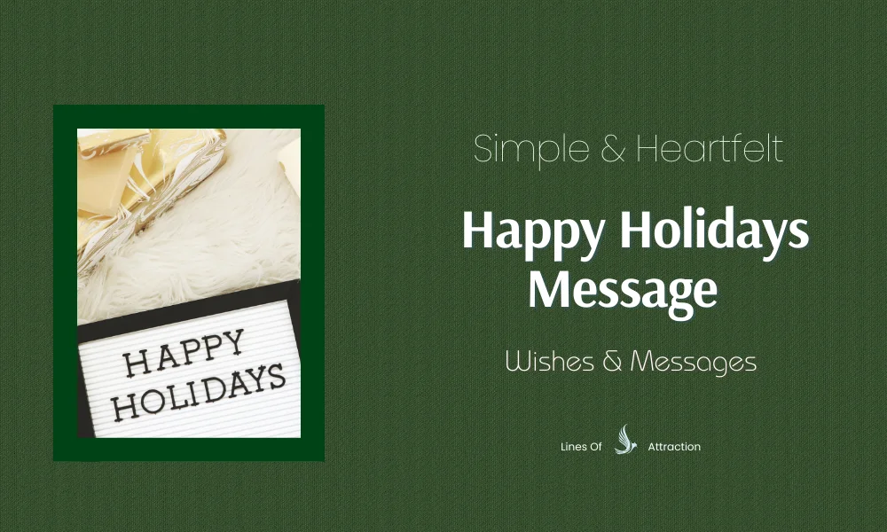 Happy Holidays Message for Every Moment