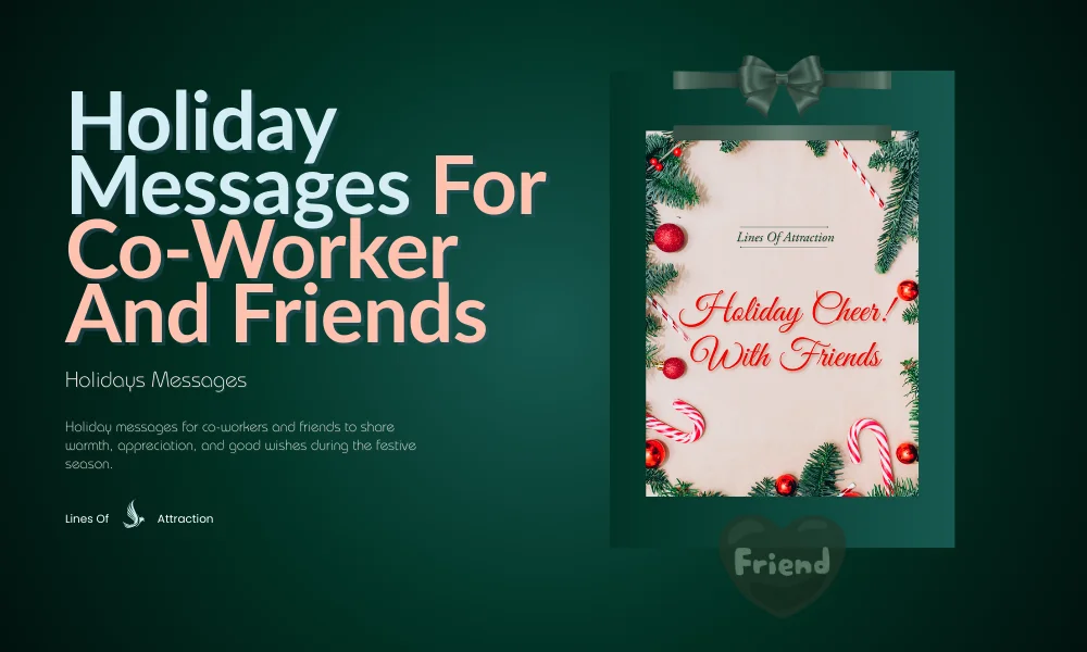 Holiday Messages For Co-Worker And Friends