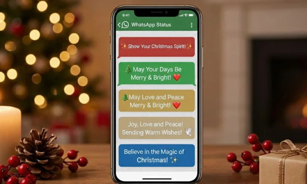 Show your Christmas spirit with these beautiful phrases on WhatsApp