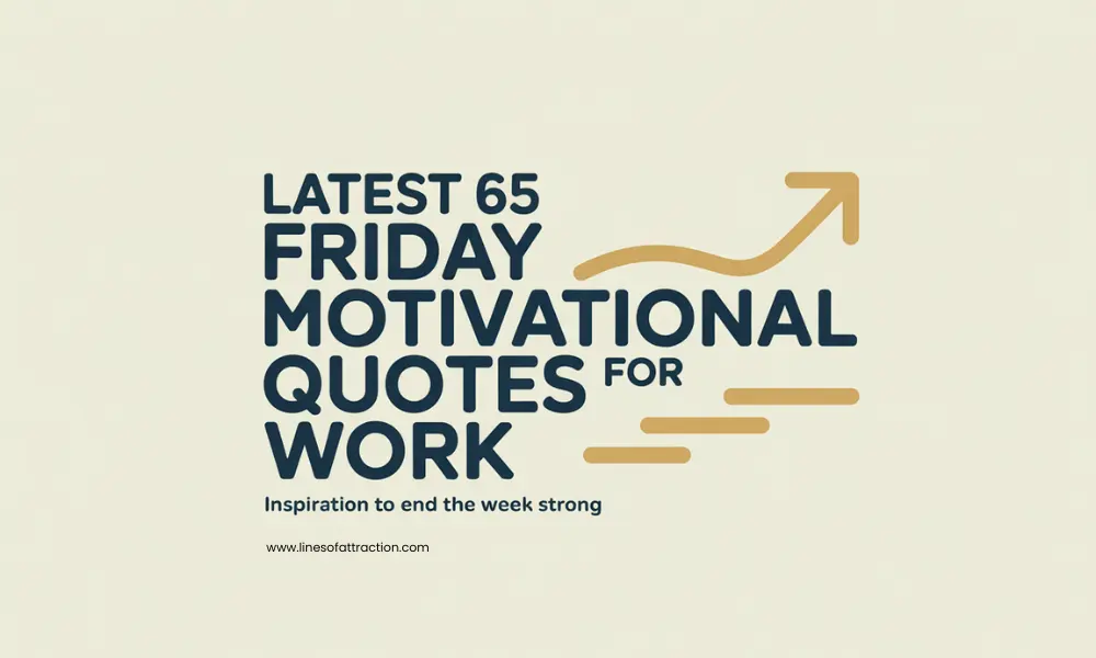 Latest 65 Friday Motivational Quotes For Work