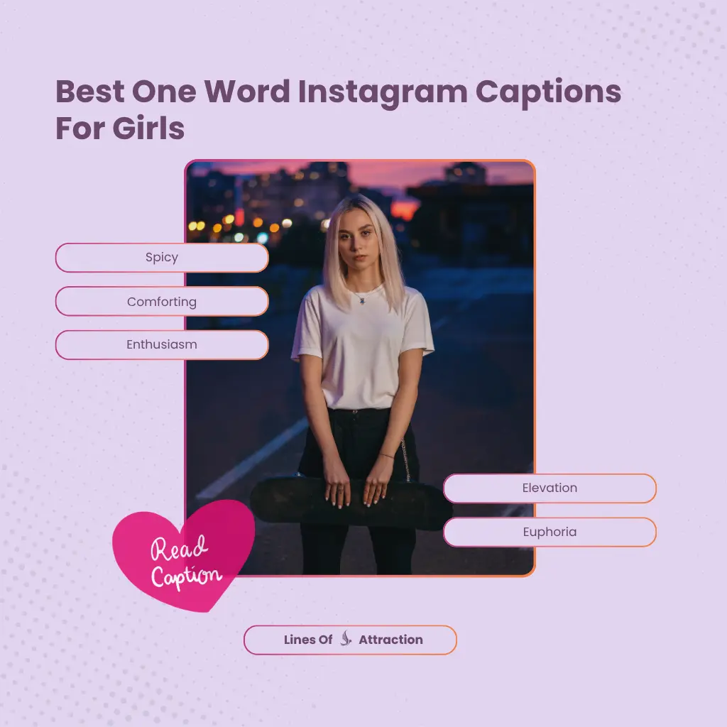 Best One Word Instagram Captions For Girls