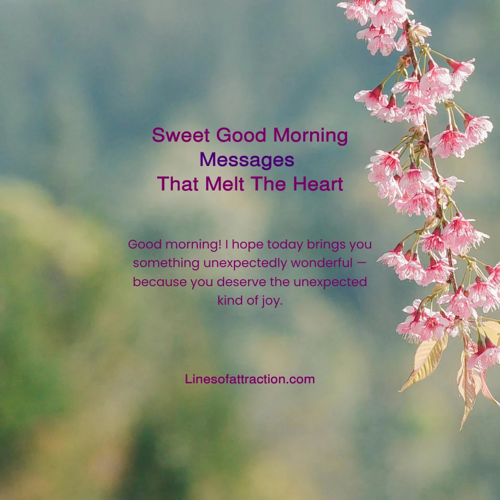 Sweet Good Morning Messages